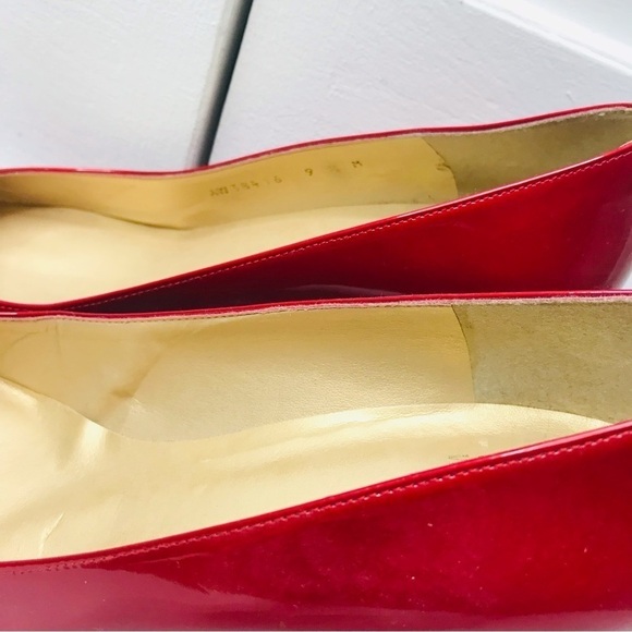 STUART WEITZMAN Candy Apple Patent Leather Pumps 9.5M - Picture 6 of 8